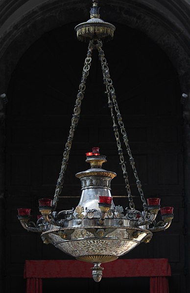 Sanctuary lamp suspended